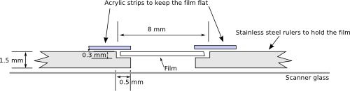 Film holder from side